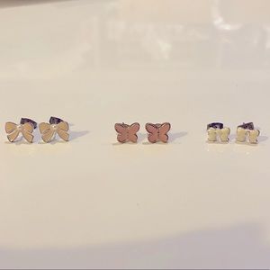 Cute Bows Earrings Set